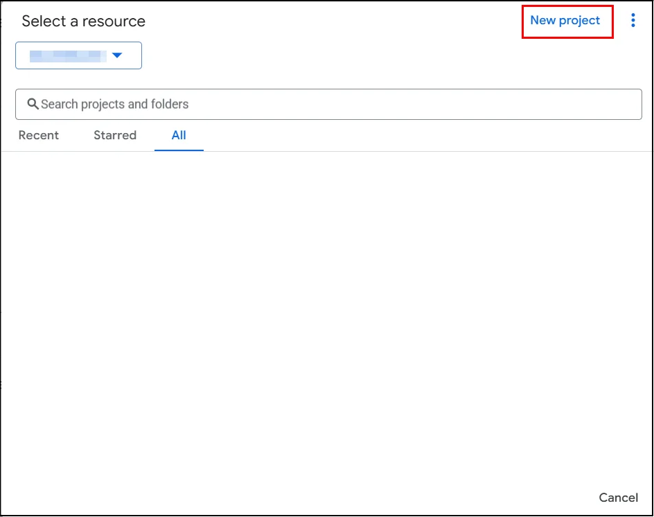 Google Apps SSO Create a New Project