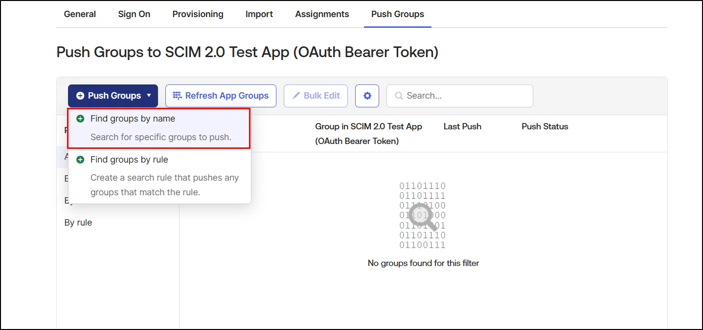 Drupal-Okta-provisioning-find-groups-by-name