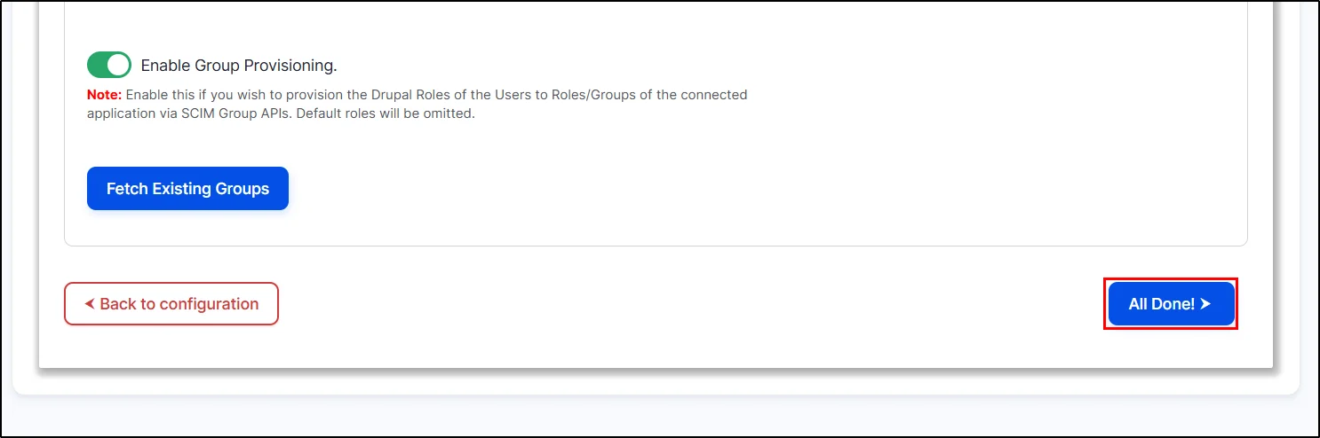 Drupal user provisioning - Group provisioning
