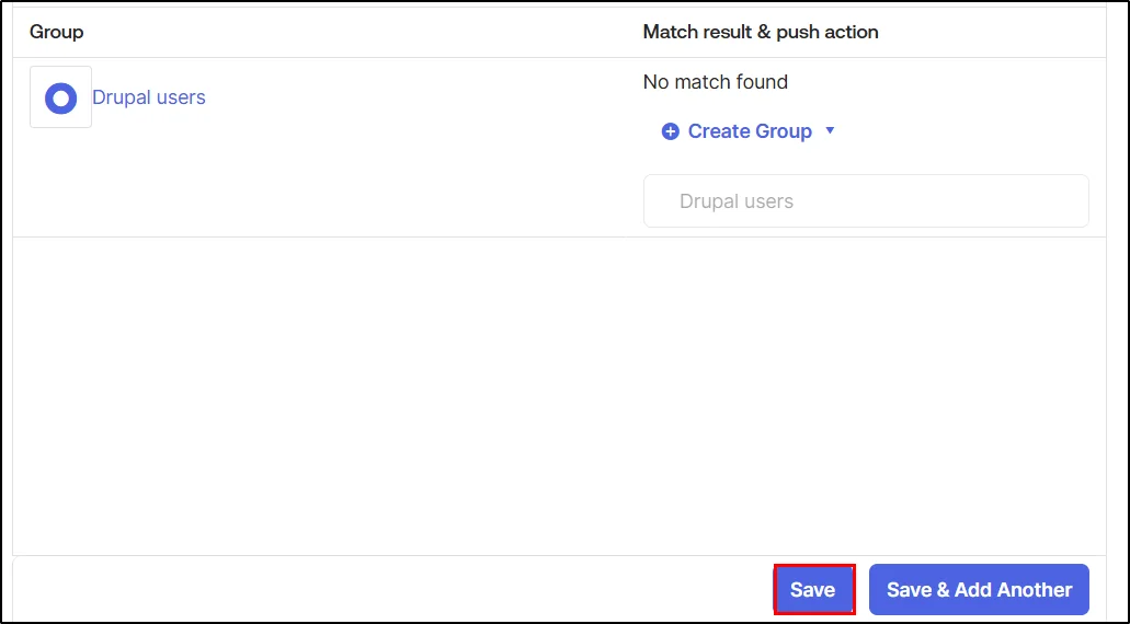 Drupal-Okta-provisioning-click-on-save