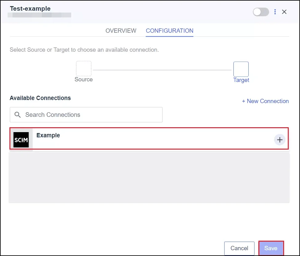 Scim User Provisioning - SCIM Configuration tab