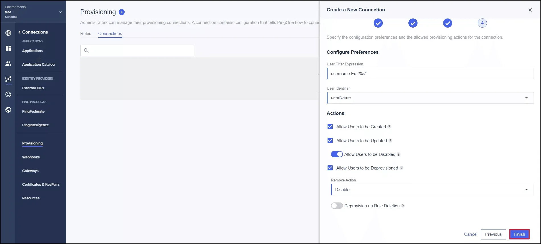 Scim User Provisioning - SCIM Configuration tab