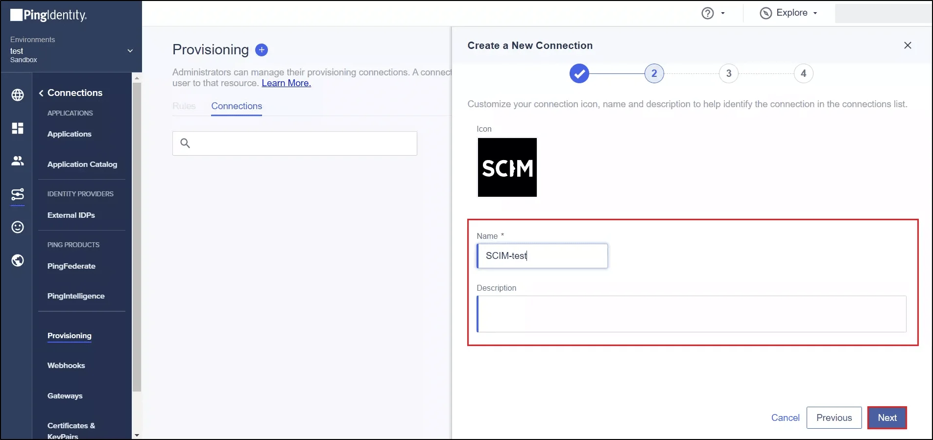 Scim User Provisioning - SCIM Configuration tab
