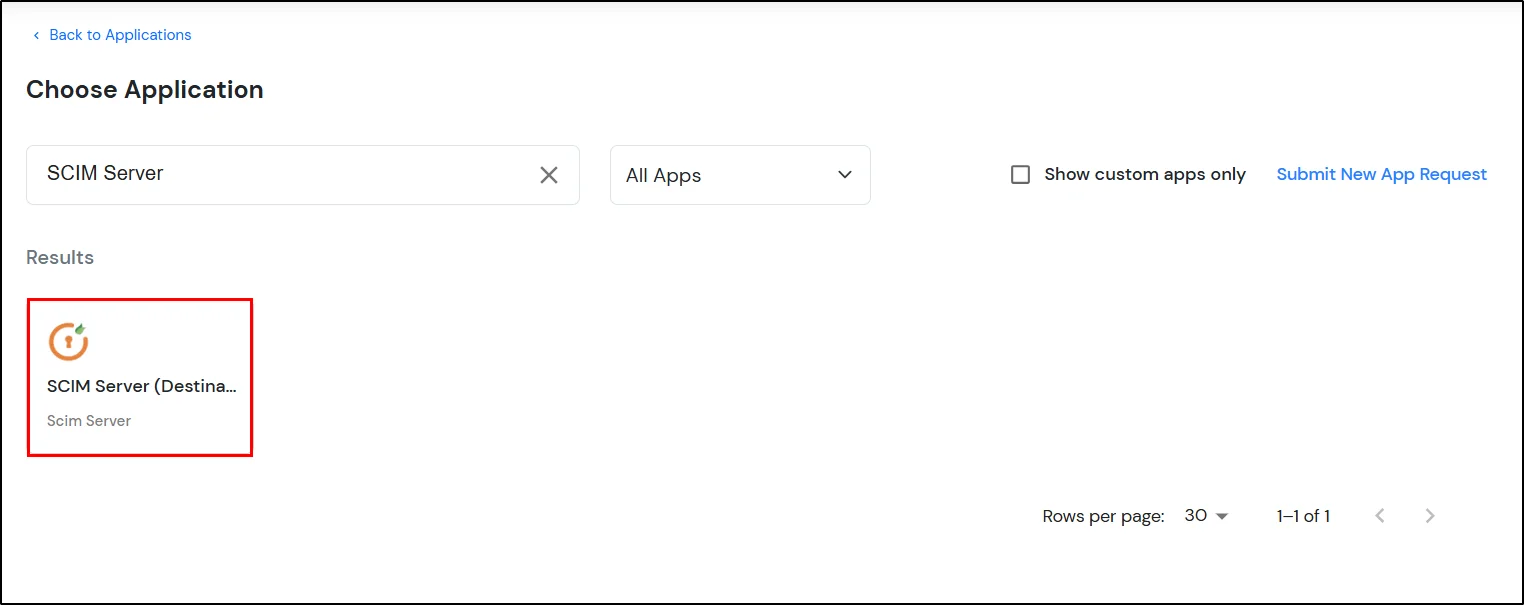 Drupal miniOrange IDP SCIM User Provisioning - Select SCIm Server