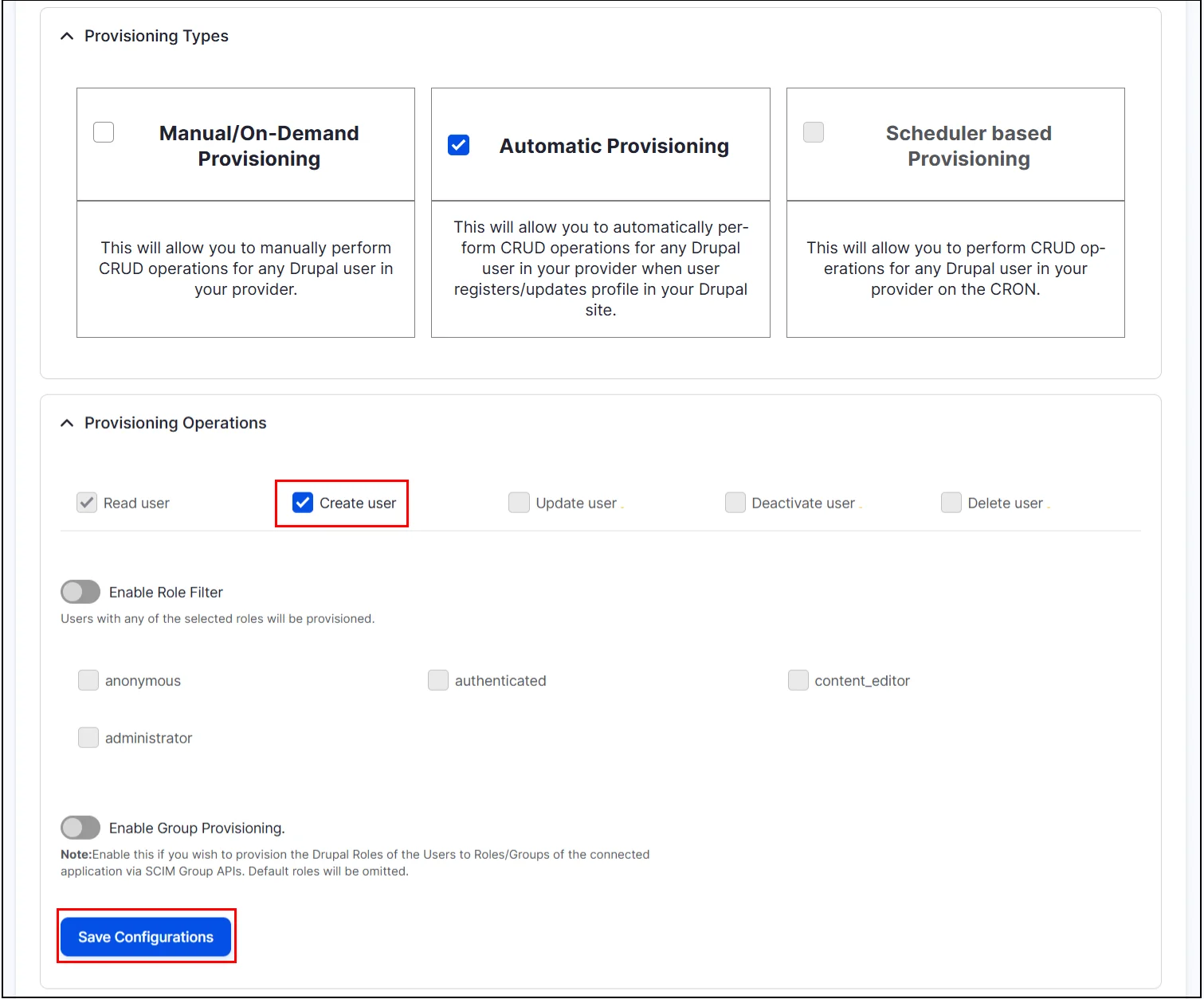 AWS-SCIM-Server-Automatic-Provisioning-Select-Operations