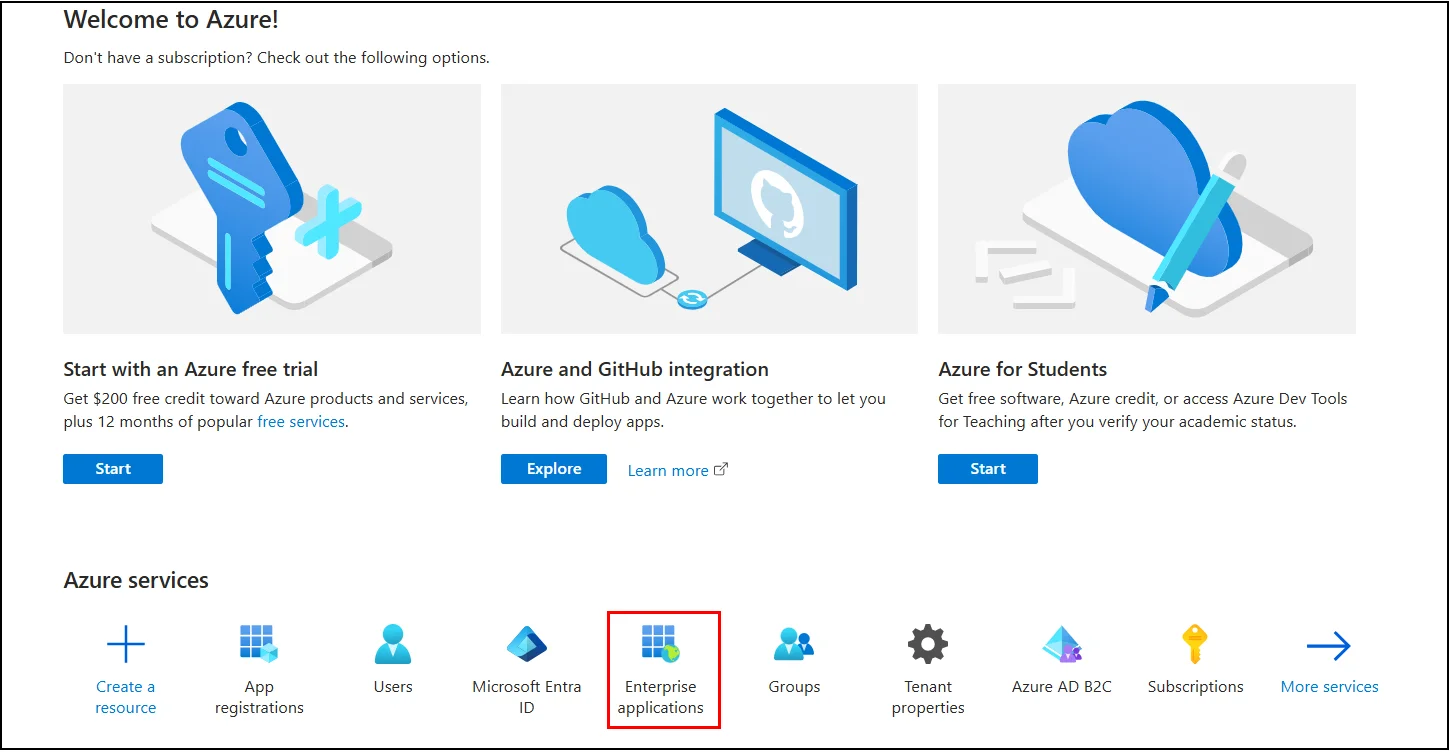 Microsoft-Entra-id-select-enterprise-application