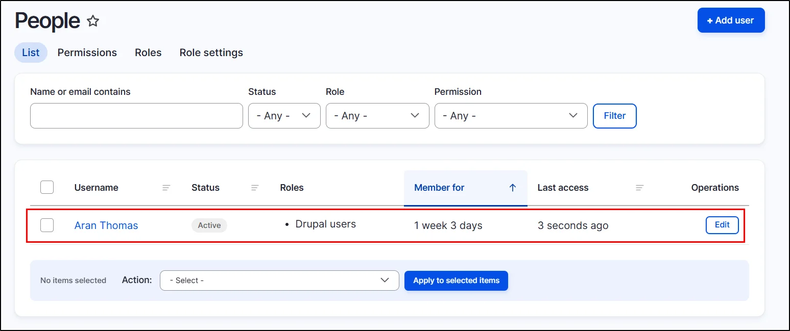 Drupal-Okta-provisioning-user role created in drupal