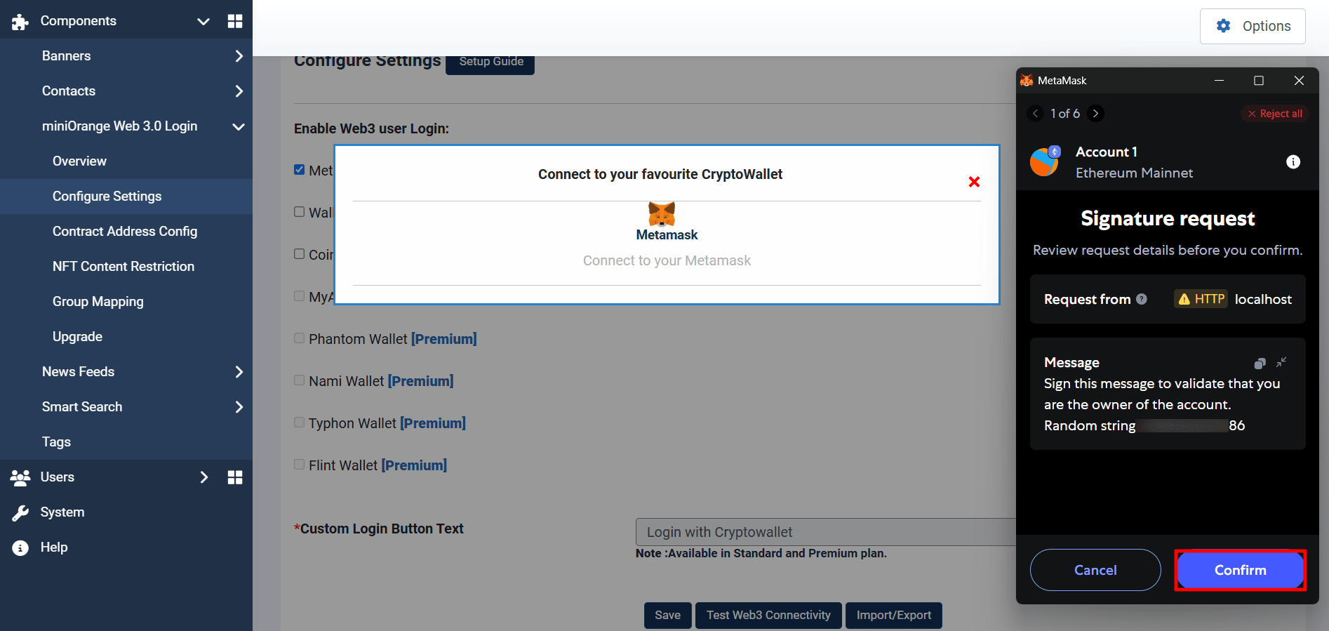 Joomla Web3 plugin