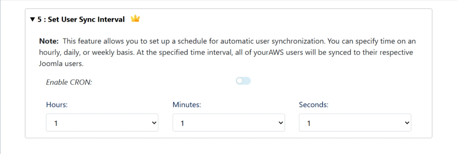 Joomla AWS User Sync