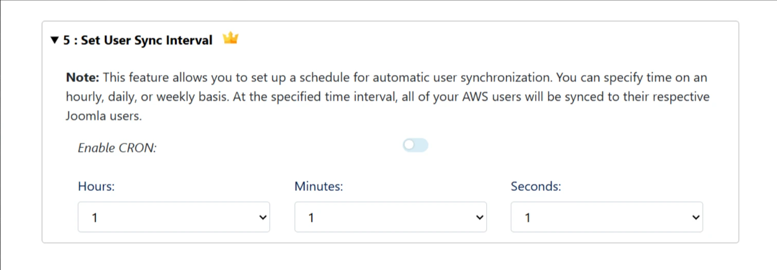 Joomla AWS User Sync