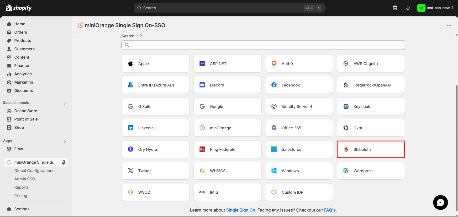 Okta - Shopify Shibboleth SSO