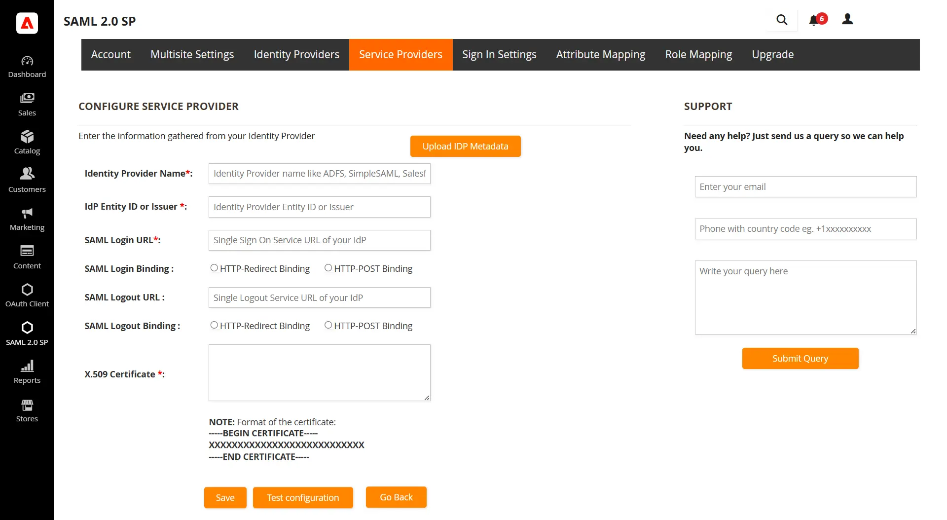  Magento SSO -  Single Sign-On(SSO) Login in Magento - federation metadata