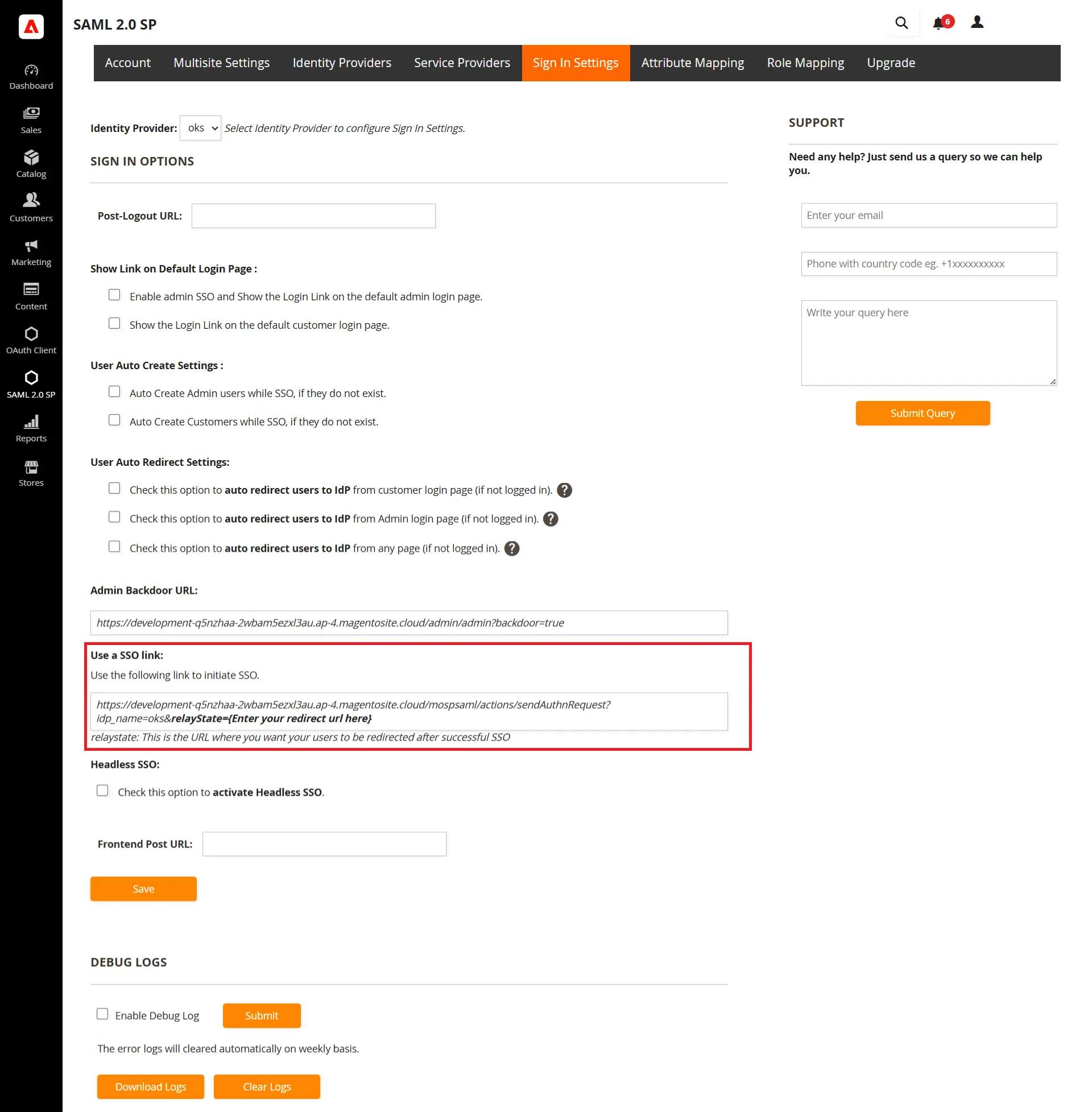 Magento SSO using SSO link Magento 2 SSO 