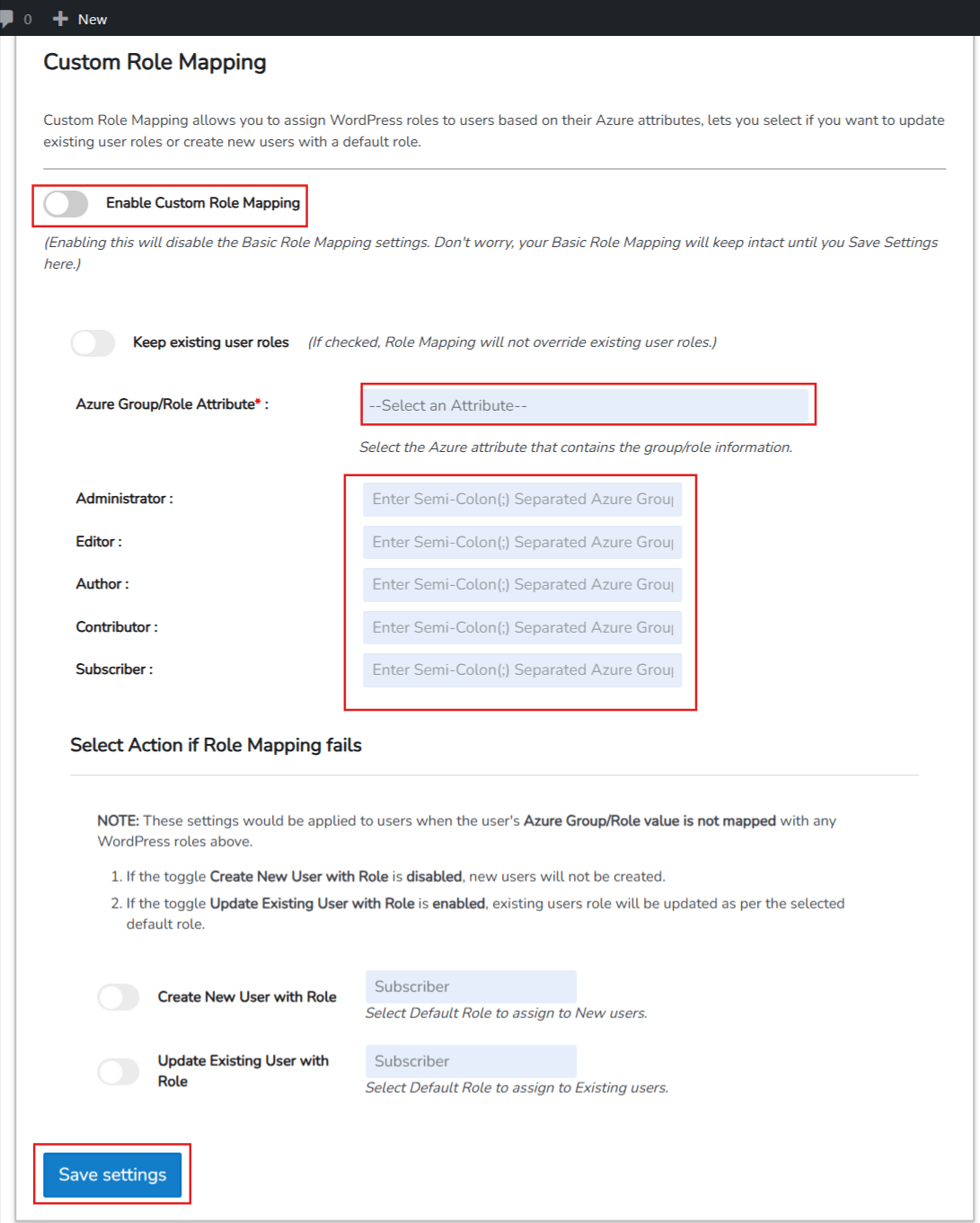 Azure Office365 integration | Azure All-in-One - Custom Role Mapping