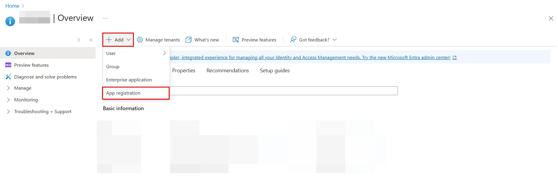 Microsoft Entra ID SSO click App registration