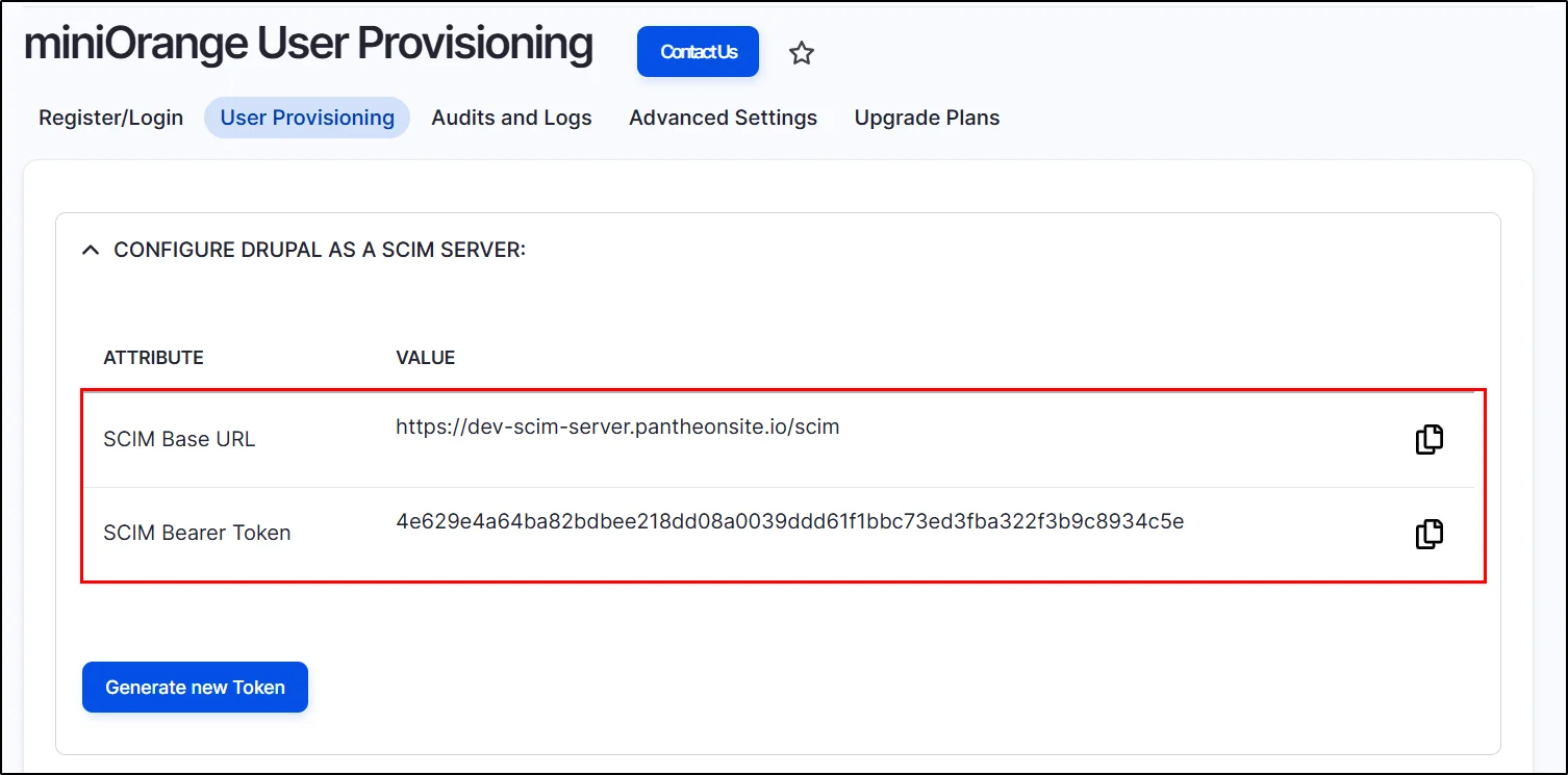 Drupal User Provisioning - SCIM Server - copy SCIm Server & SCIM Client