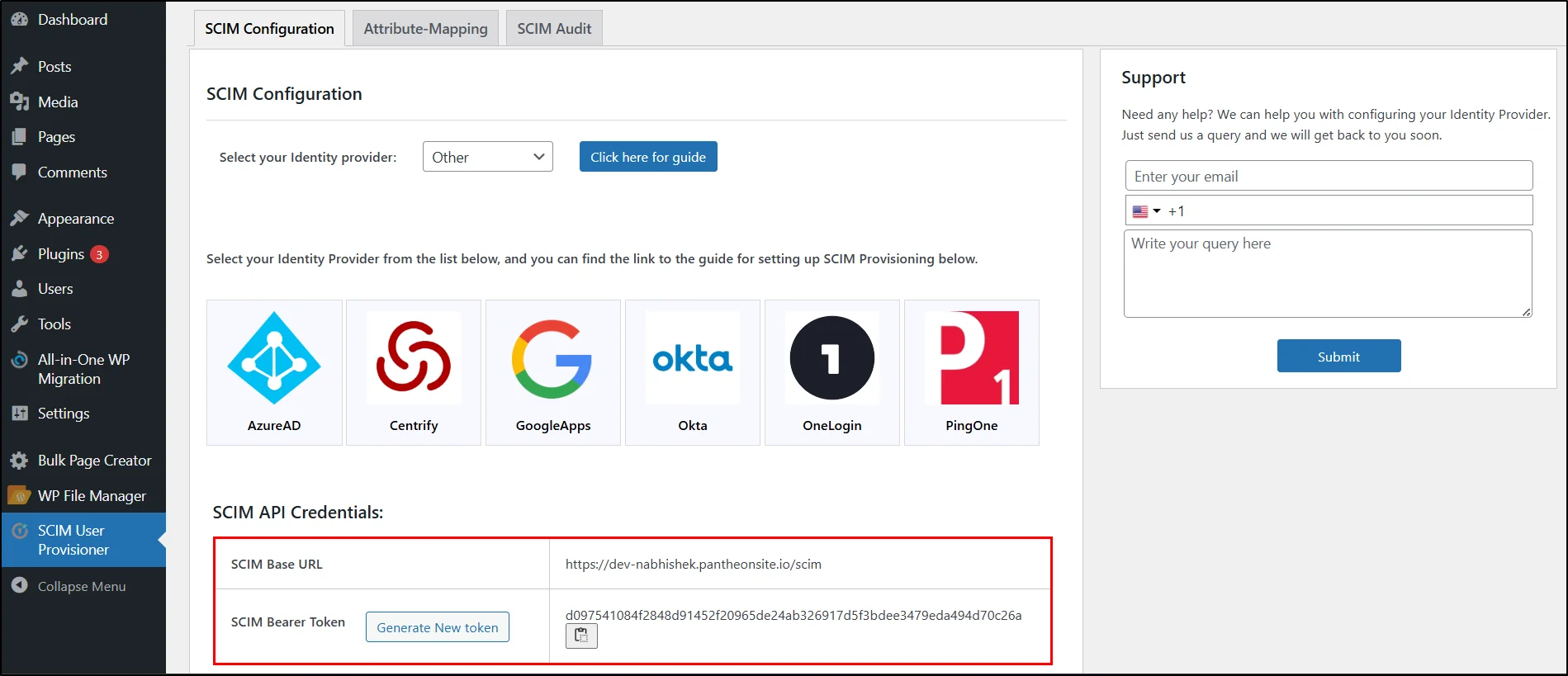WordPress-SCIM-Server-Click-SCIM-Configuration-Copy-Base-URL