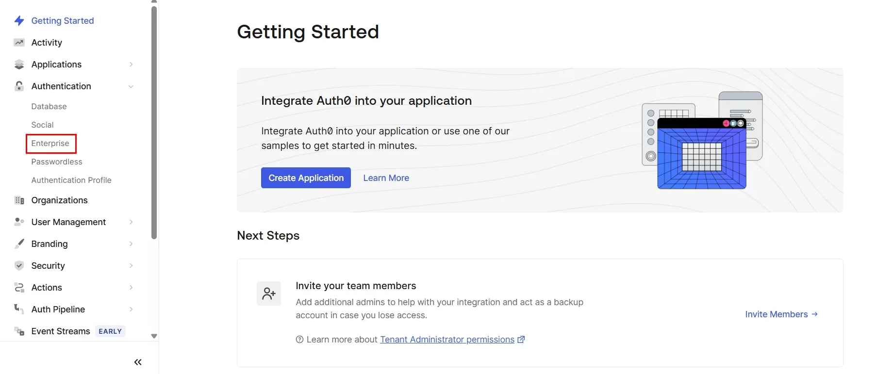 Drupal user provisioning - Auth0 select enterprise