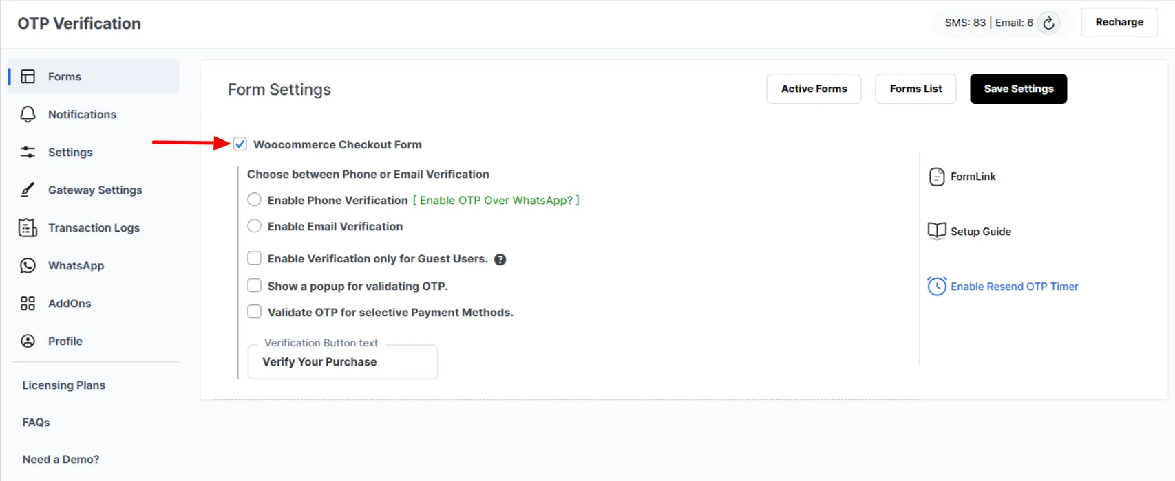 WooCommerce Checkout Form - Enable WooCommerce Checkout