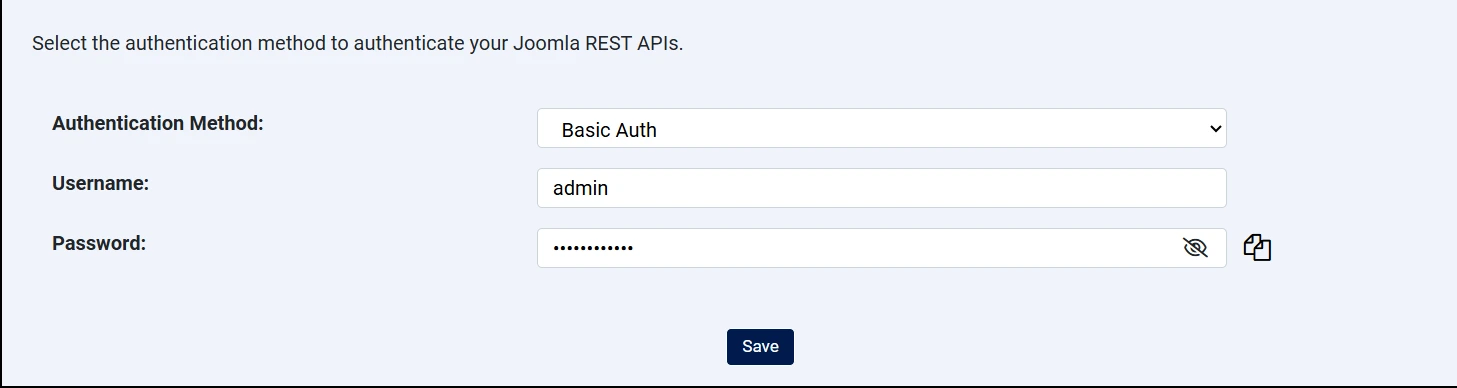 Custom API for Joomla-Add Authentication