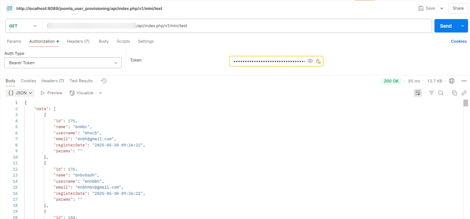 Custom API for Joomla-Add Authentication