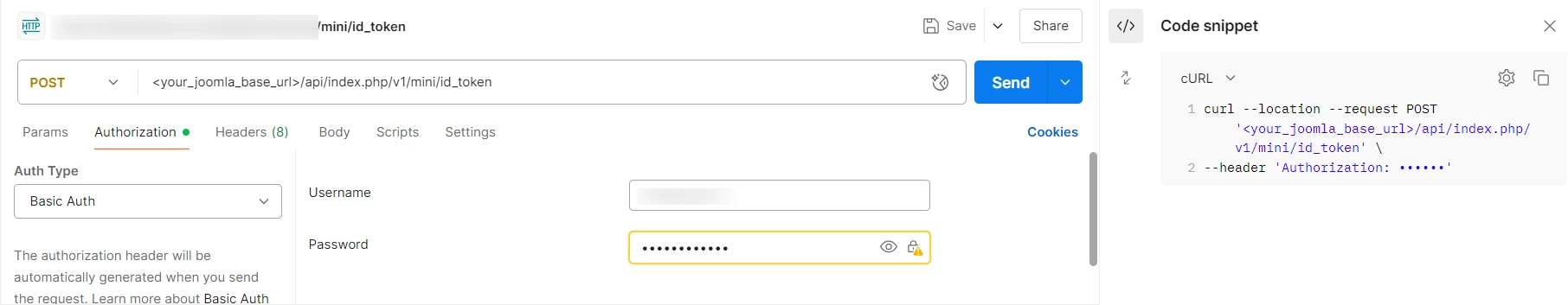 Custom API for Joomla-Add Authentication