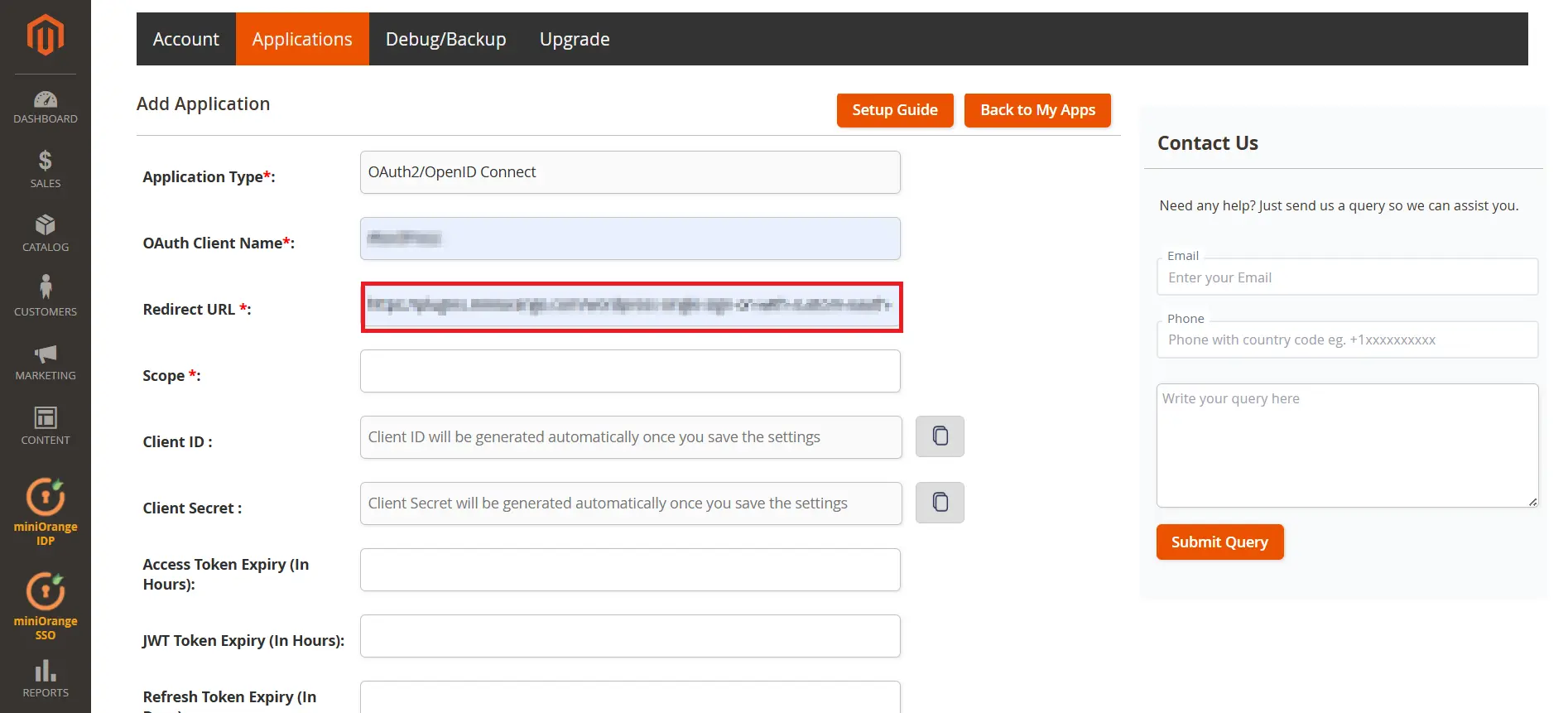Magento as IDP redirect URL