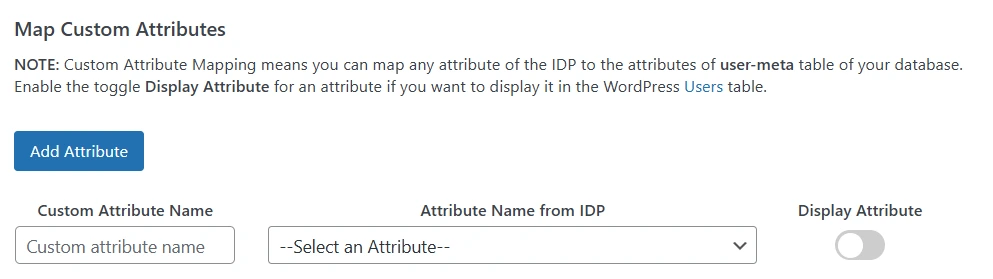 Custom Attribute Mapping | WP Azure B2C SSO configuration