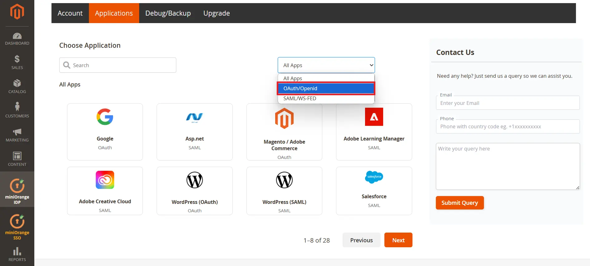 Magento as IDP OAuth
