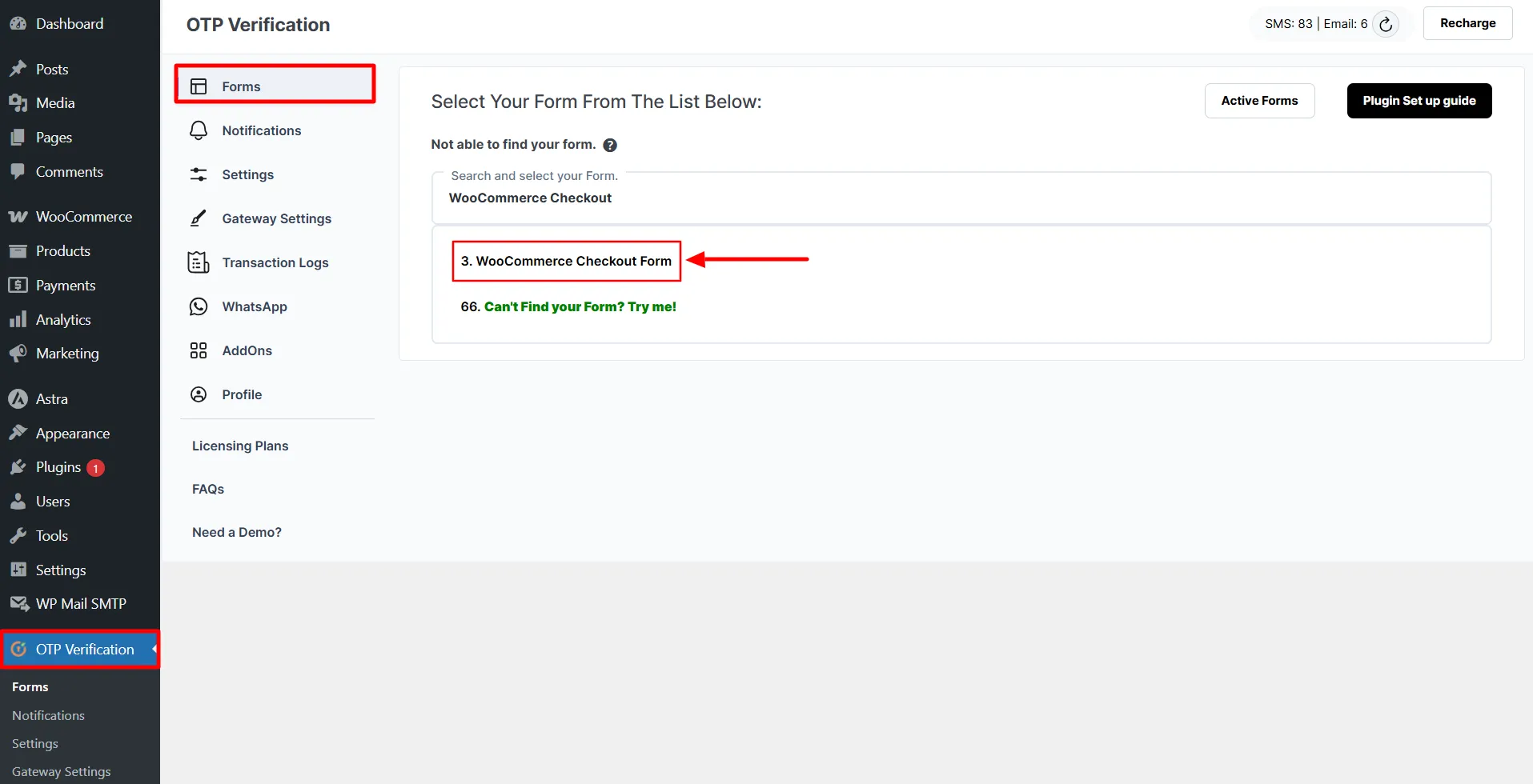 WooCommerce Checkout Form - Select form