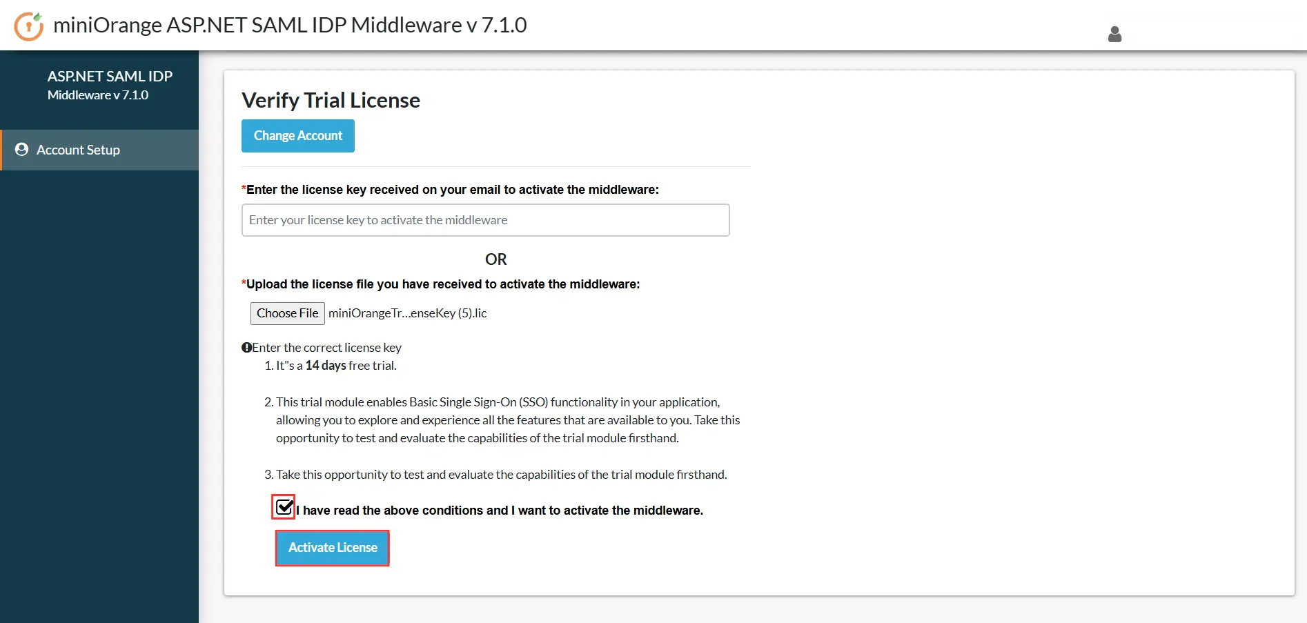 Activate License