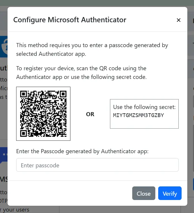 Configure Microsoft Authenticator