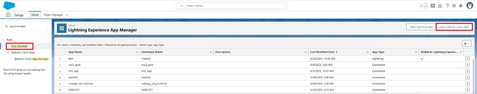 Configure Salesforce for Object sync - NewApp