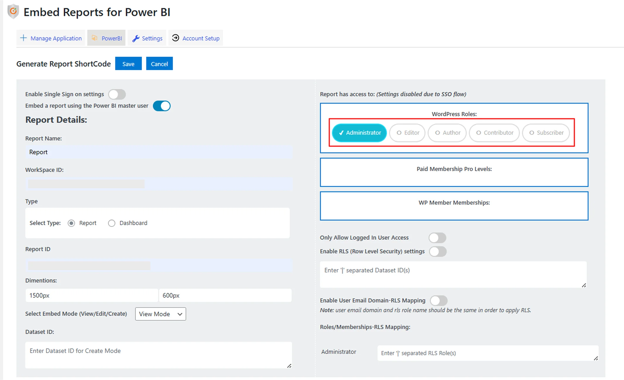 WordPress SAML SSO | Report Access