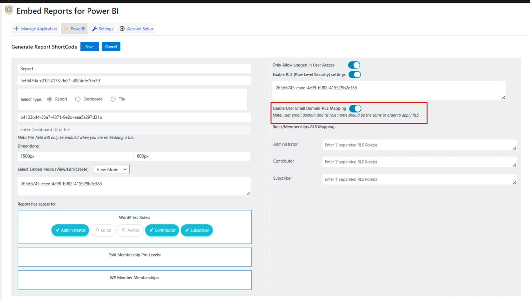 WordPress SAML SSO | Enable User Email Domain-RLS Mapping