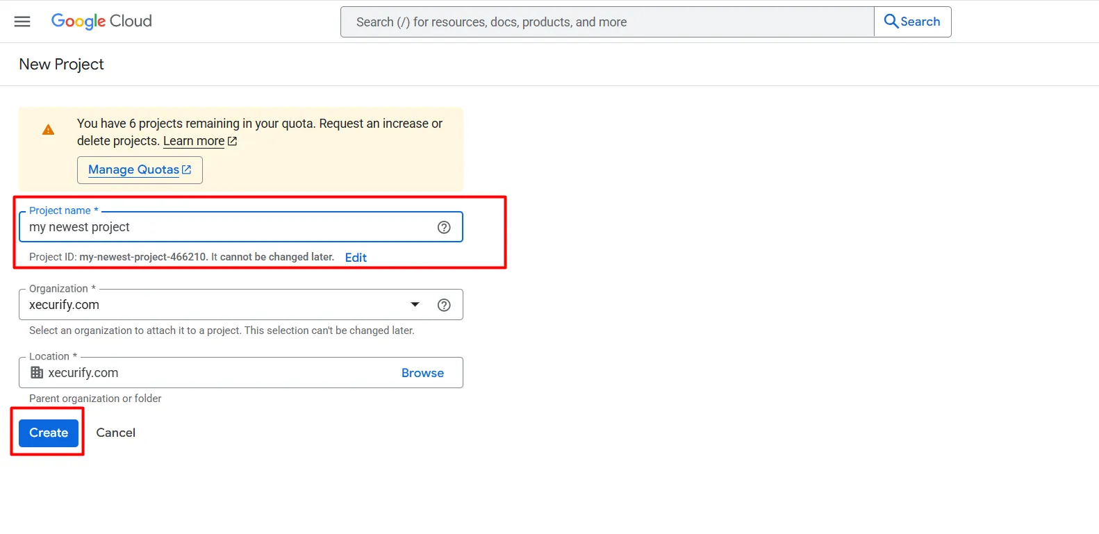 Shopify Google SSO – Projektname