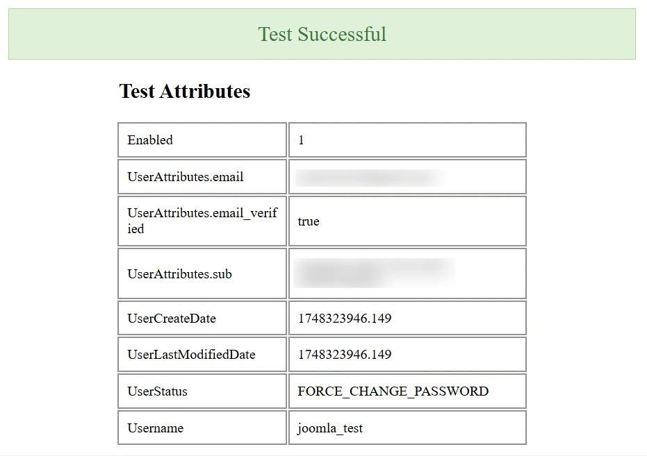 Joomla AWS User Sync