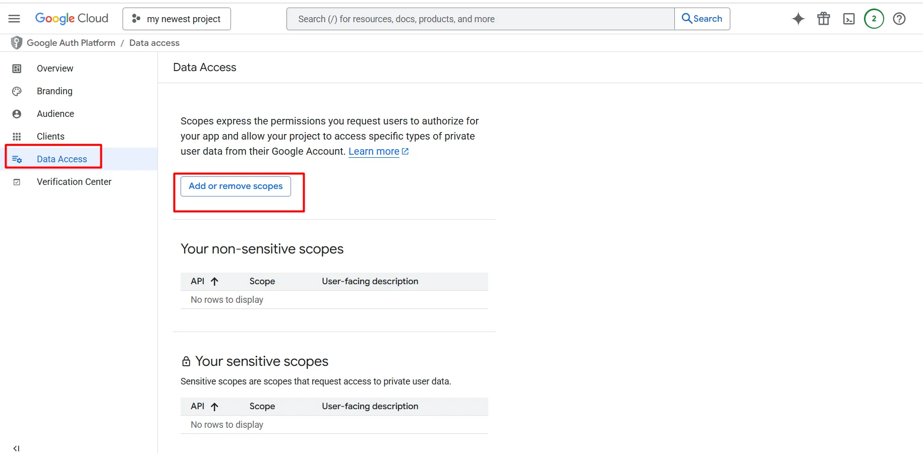 Shopify Google SSO – Bereiche entfernen oder hinzufügen