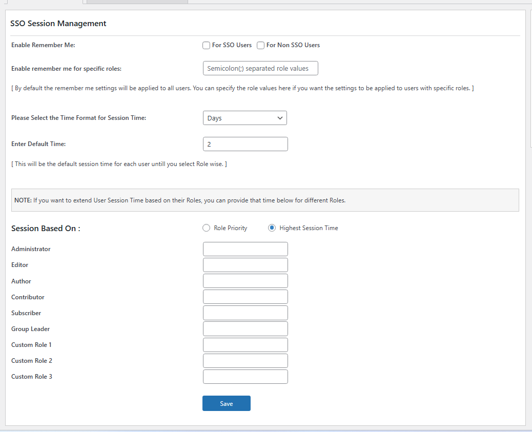 SSO Session Management Integration | Media Restriction