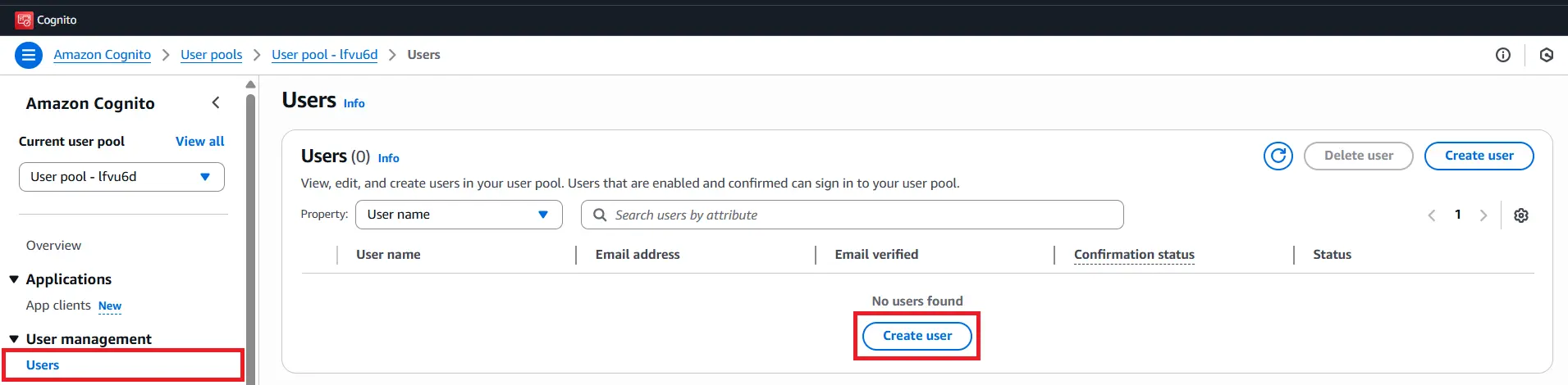 AWS Cognito Single Sign-On (SSO) - create user 