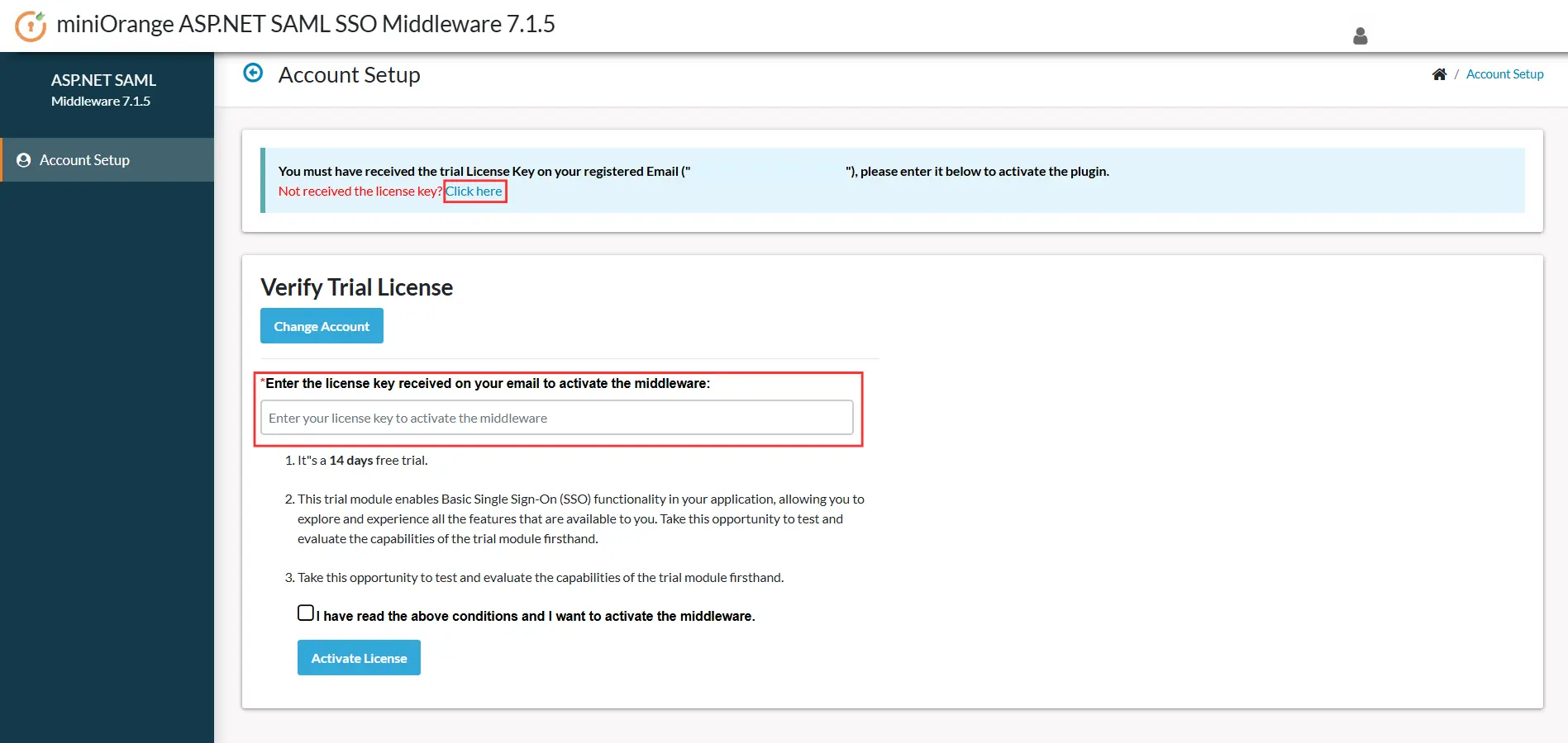 ASP.NET Middleware Verify Trial License