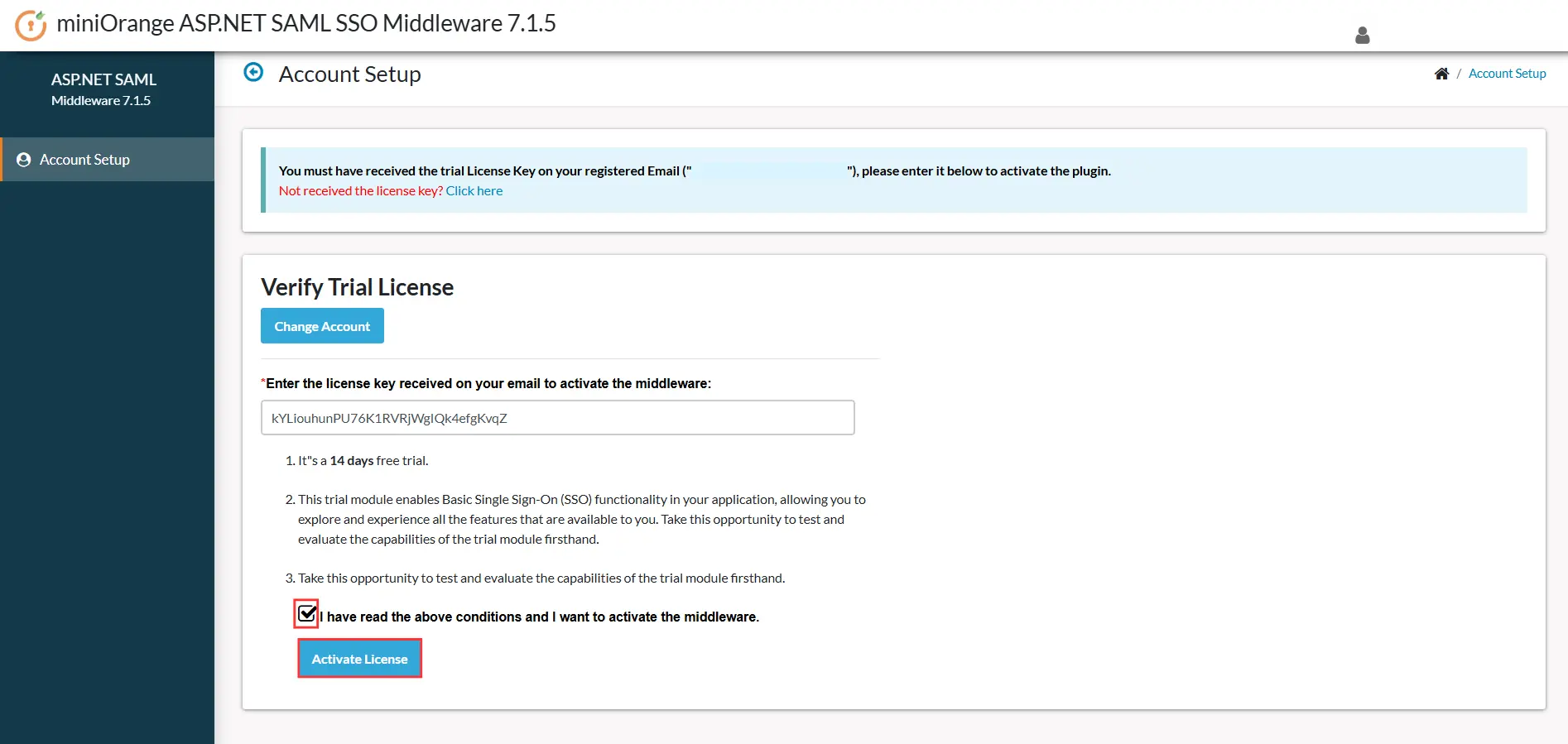 ASP.NET Middleware Activate License