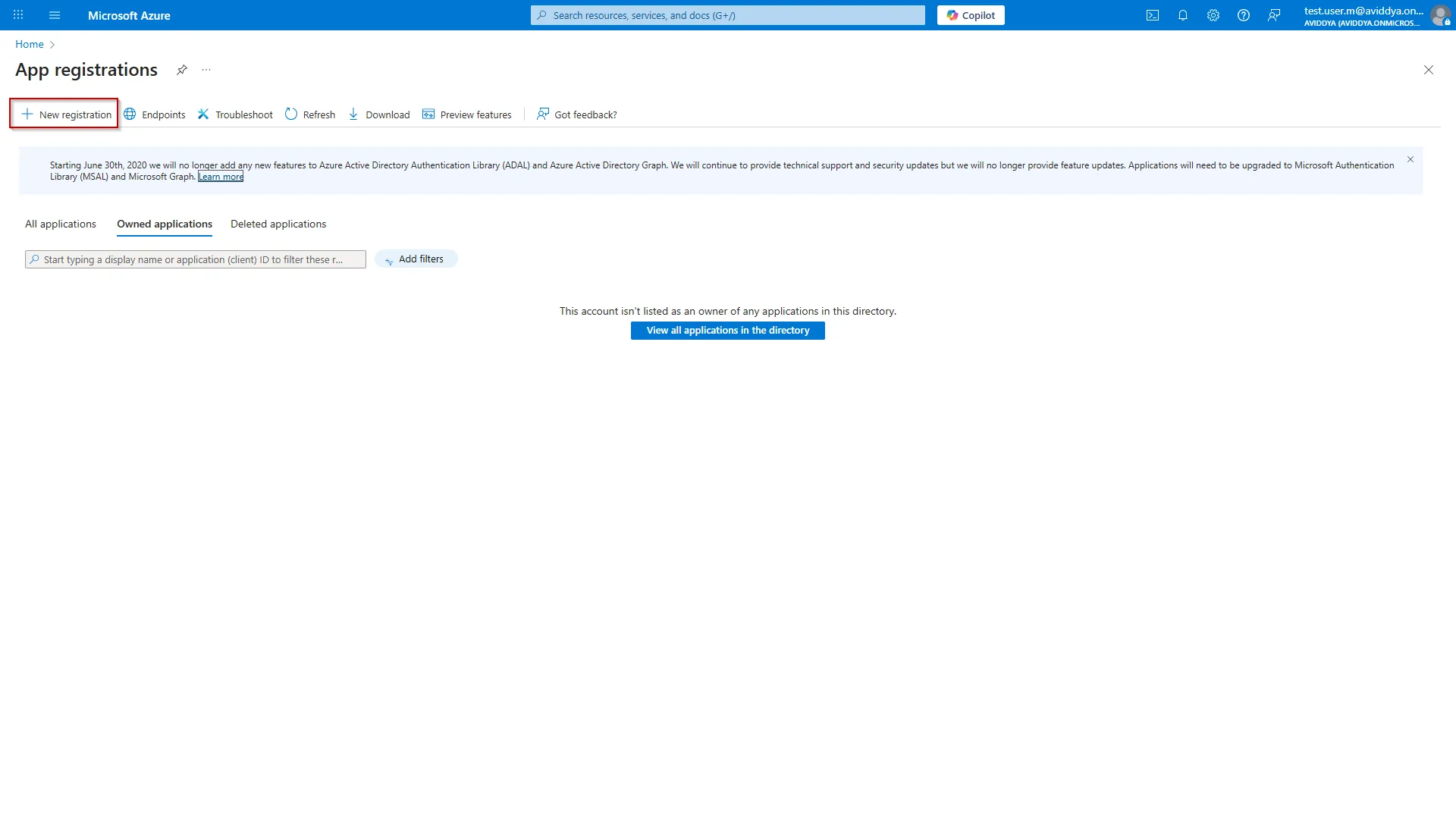 Drupal SharePoint - Click New Registration