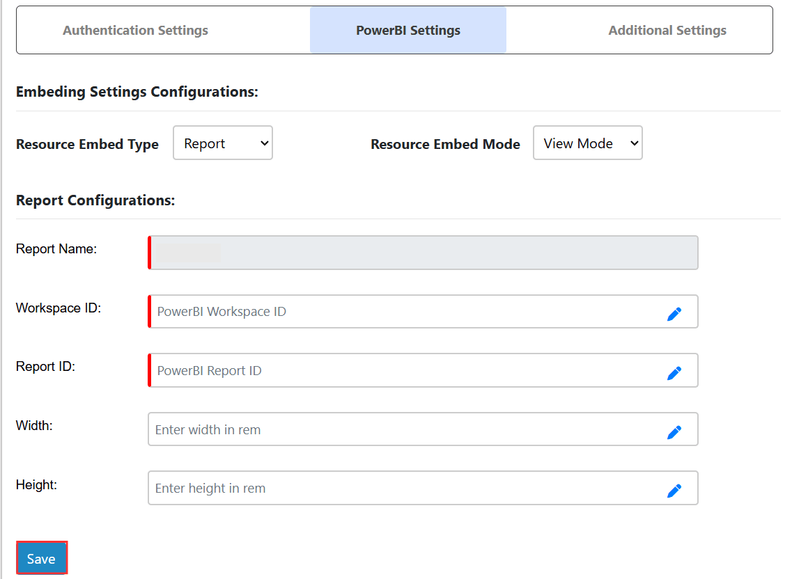 Umbraco - Power BI Settings