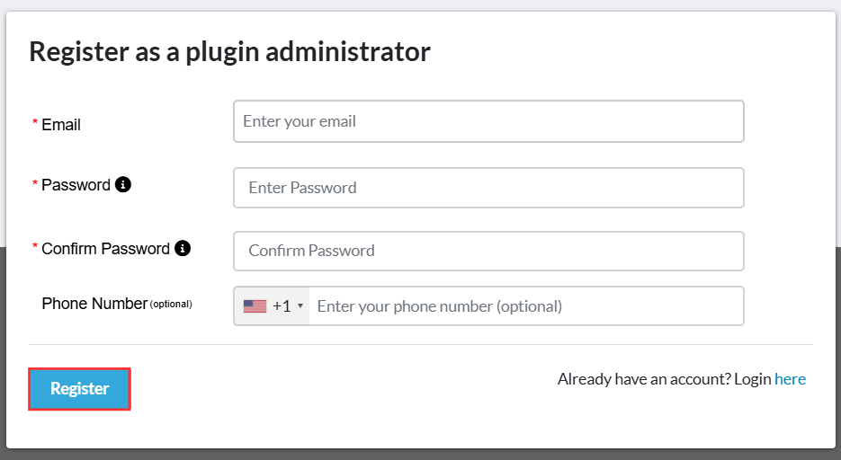 Umbraco - Registration form