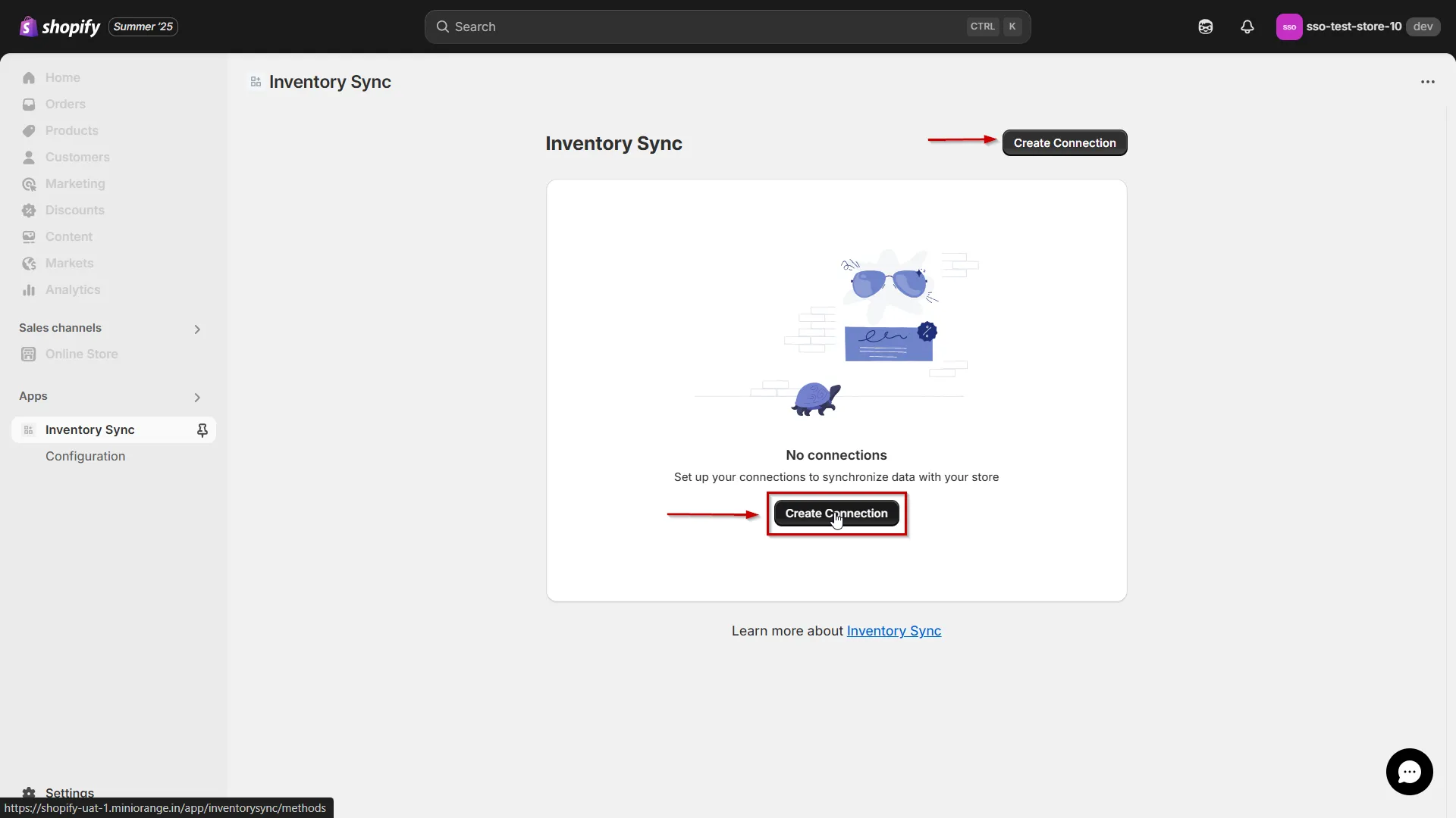 Shopify S&S Activewear Integration - Create connection