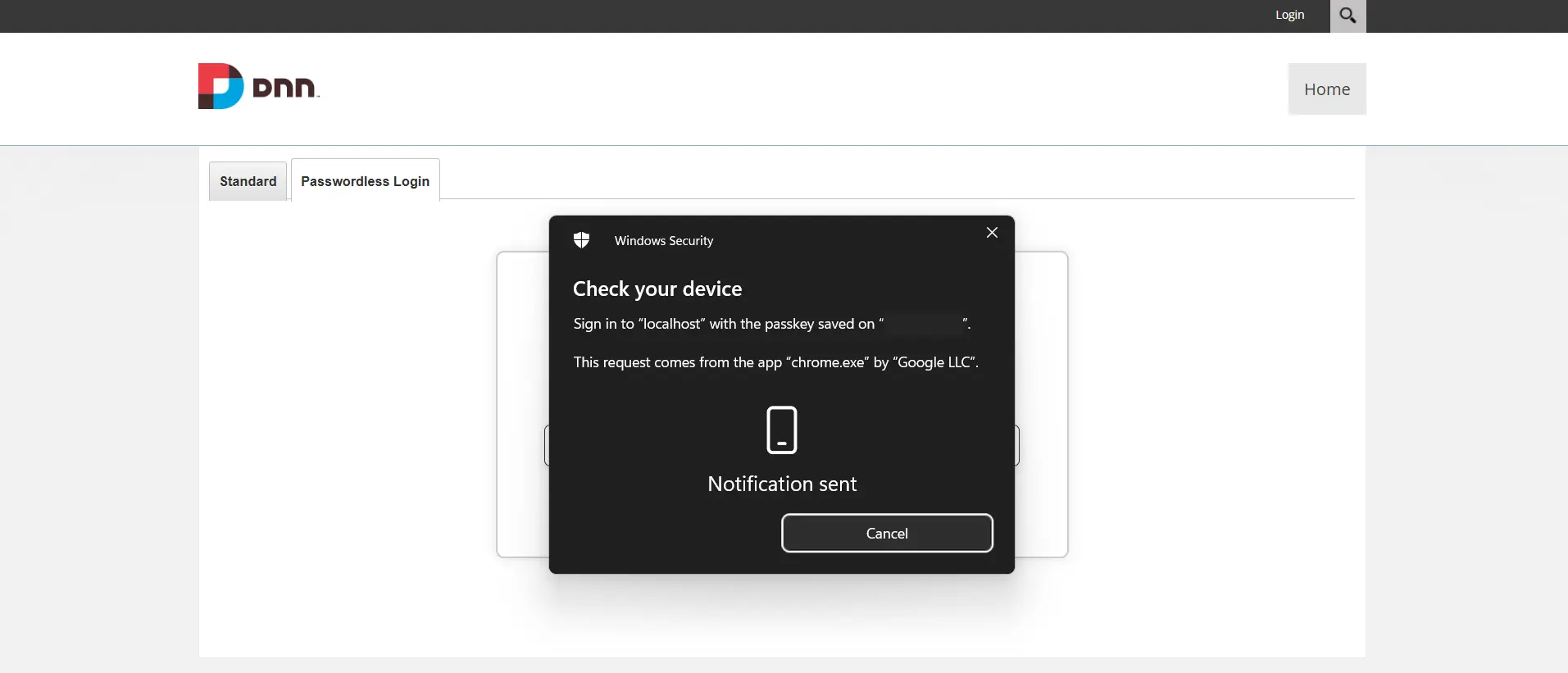 Sign In After Registering Passkey