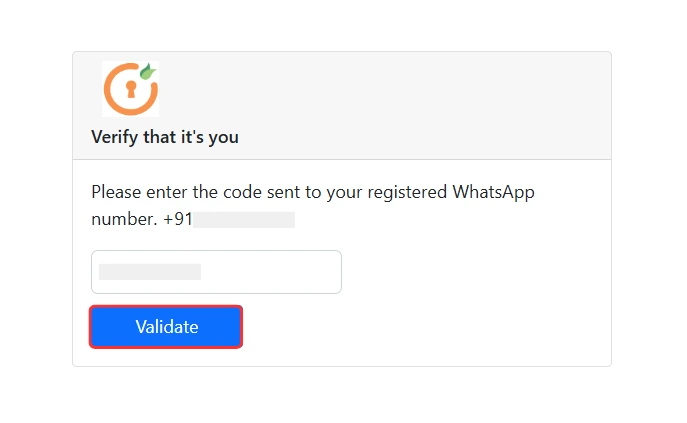 End User - Verify OTP