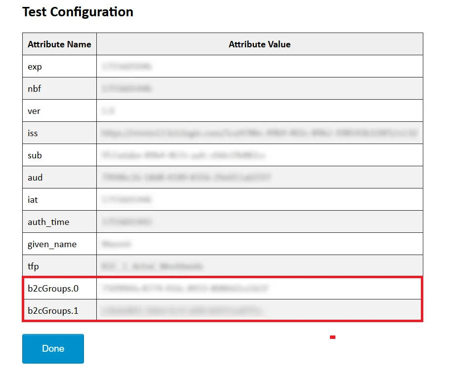 Azure B2C B2C Single Sign-on (SSO) - OAuth Test Configuration