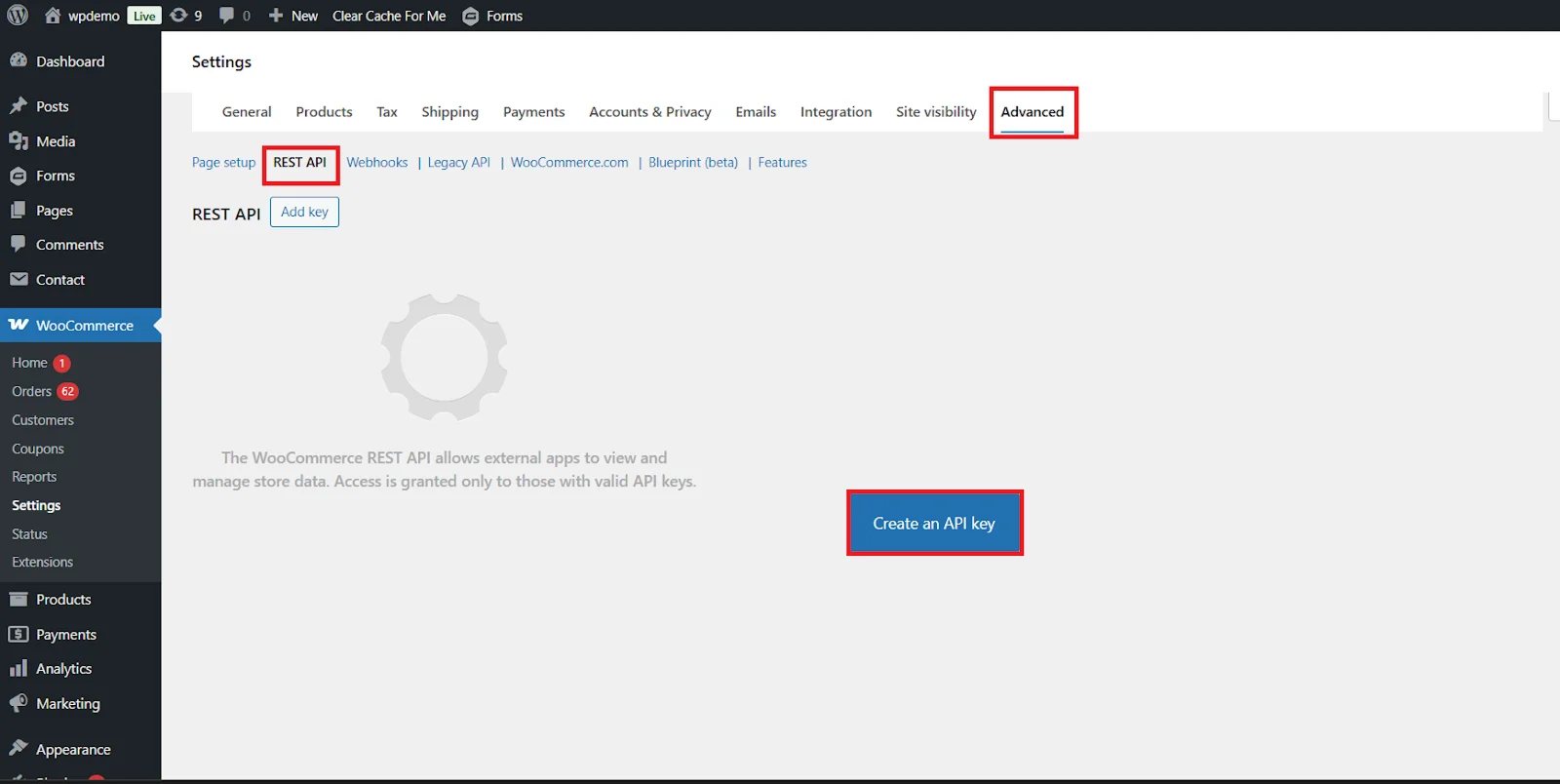 WooCommerce Object Sync with Dynamics CRM | Create API Key